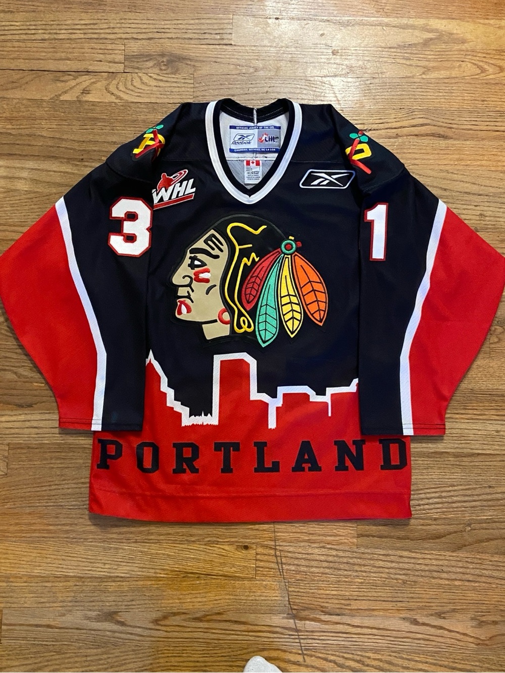 Portland Winterhawks Alternate Mac Carruth Signed WHL Hockey Jersey